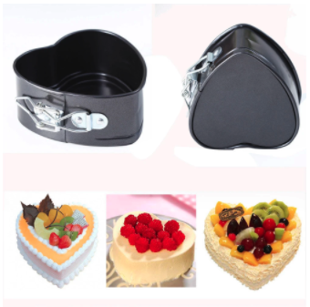 Non-Stick Love Heart Shape Cake Mold 3 pcs set