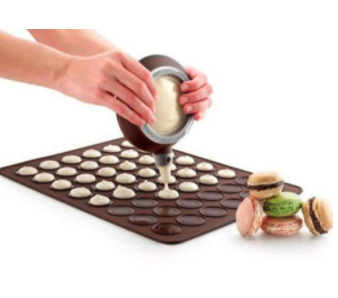 Silicone Macaroon Pastry Oven Baking Mold Set 48 slots