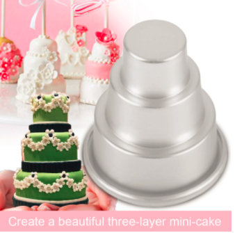Mini 3-Tier Cupcake Pudding Cake Mold 5 pcs set