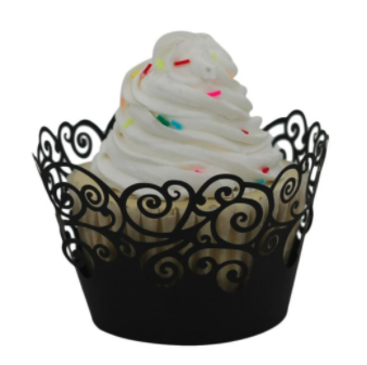 Holiday Theme Lace Laser Cut Cupcake and Muffin Holder 100 units set