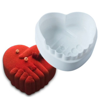 Silicone Heart-Shaped Heat Resistant Cake Decorating Mold