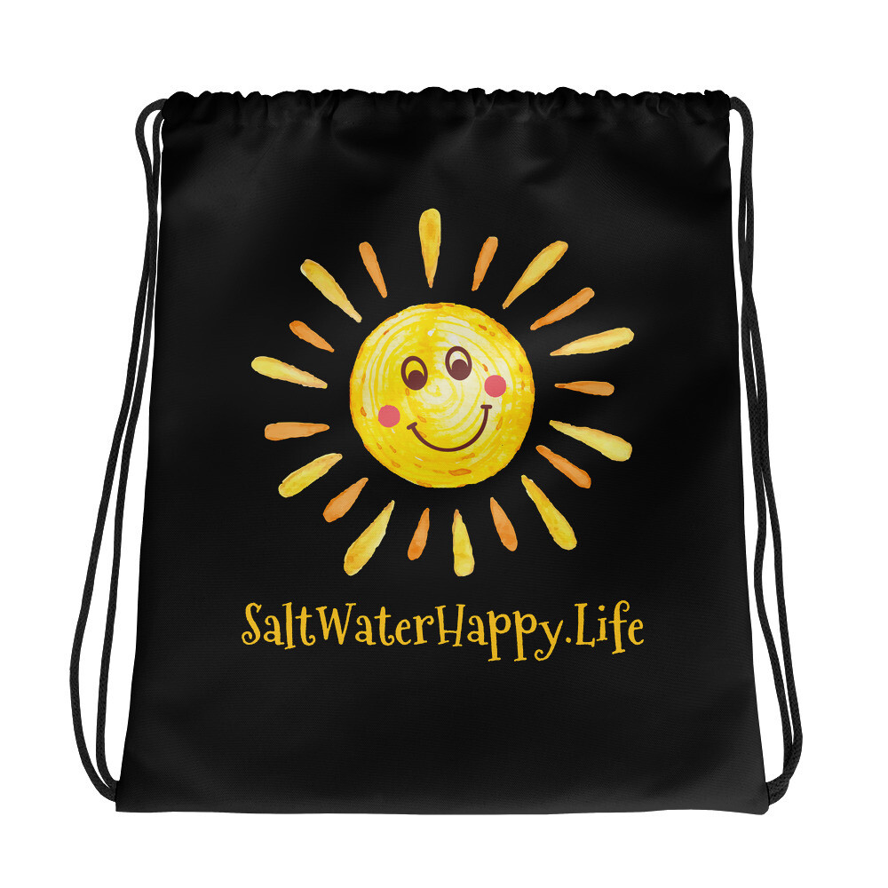 SaltWaterHappy.Life Drawstring bag