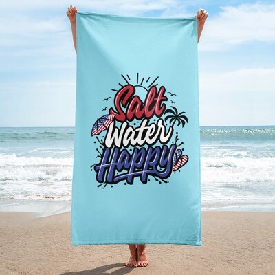 Salt Water Happy, Red, White, & Blue Towel