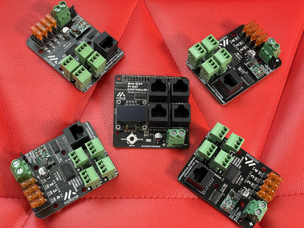 M16 differential controller for Raspberry Pi