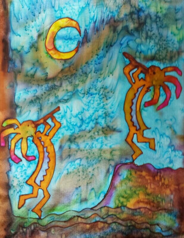 Kokopelli Moon  Note Card