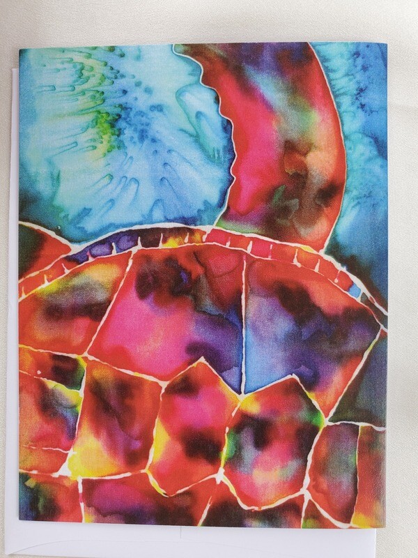 Red Turtle    Note Card