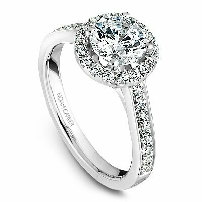 Round Halo Noam Carver Engagement Ring