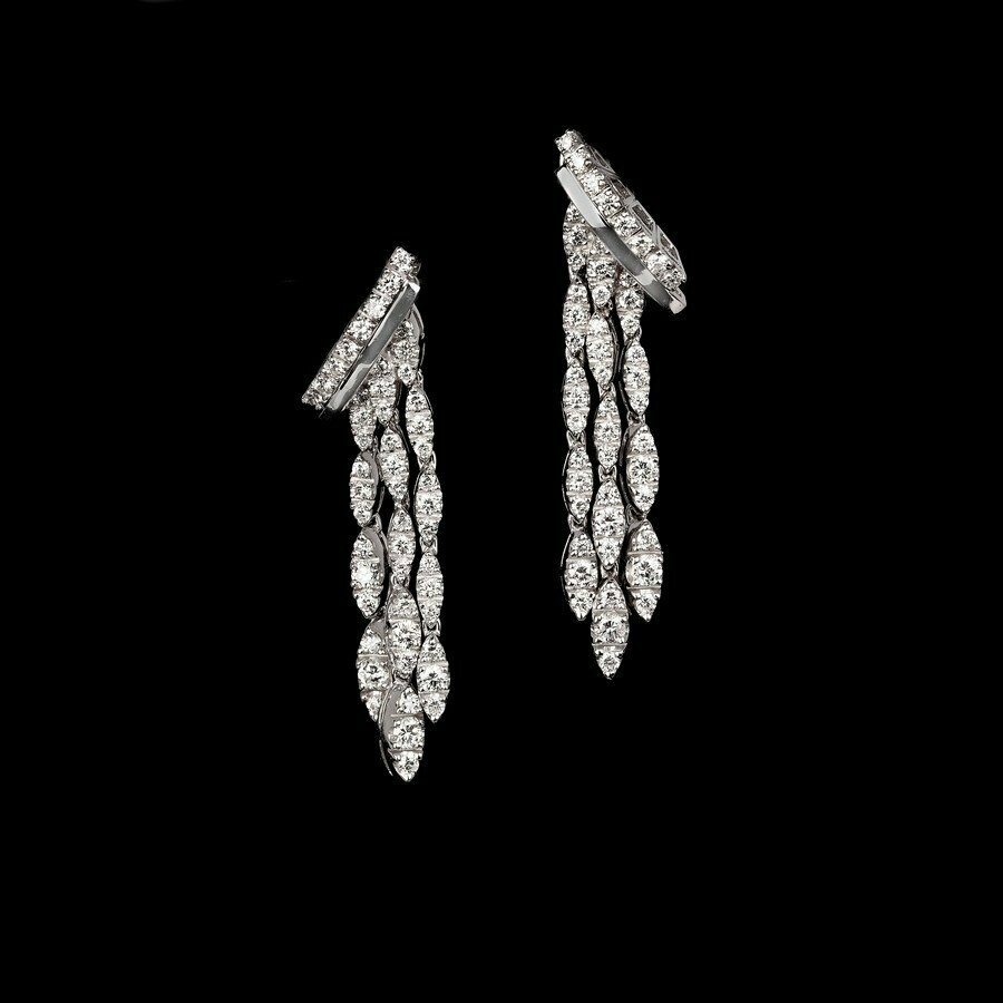 White Gold Diamond (2.5ct)Dangle Earring