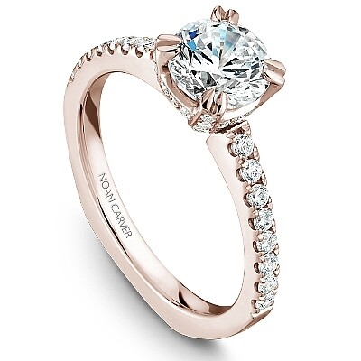 Rose Gold Solitaire Noam Carver Engagement Ring