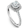 Cushion Halo Diamonds Engagement Ring