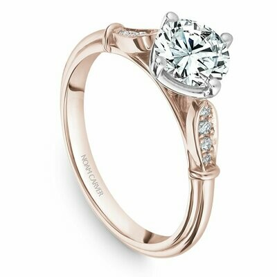 14K Rose Gold engagement ring by Noam Carver