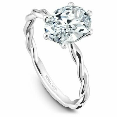 Noam Carver Braided Oval Engagement Ring