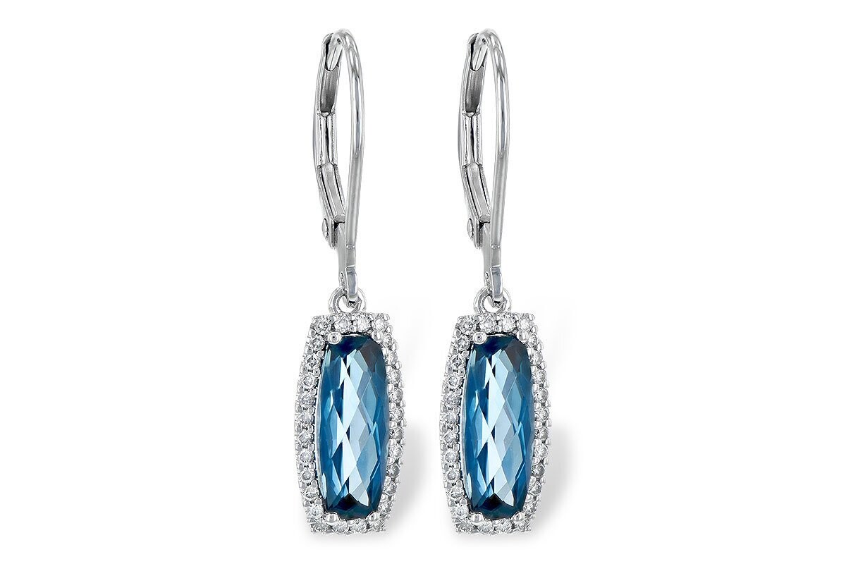 London Blue Topaz & Diamonds Earring