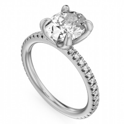 Noam Carver Oval Solitaire Engagement Ring