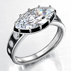 Noam Carver Engagement Marquise Ring