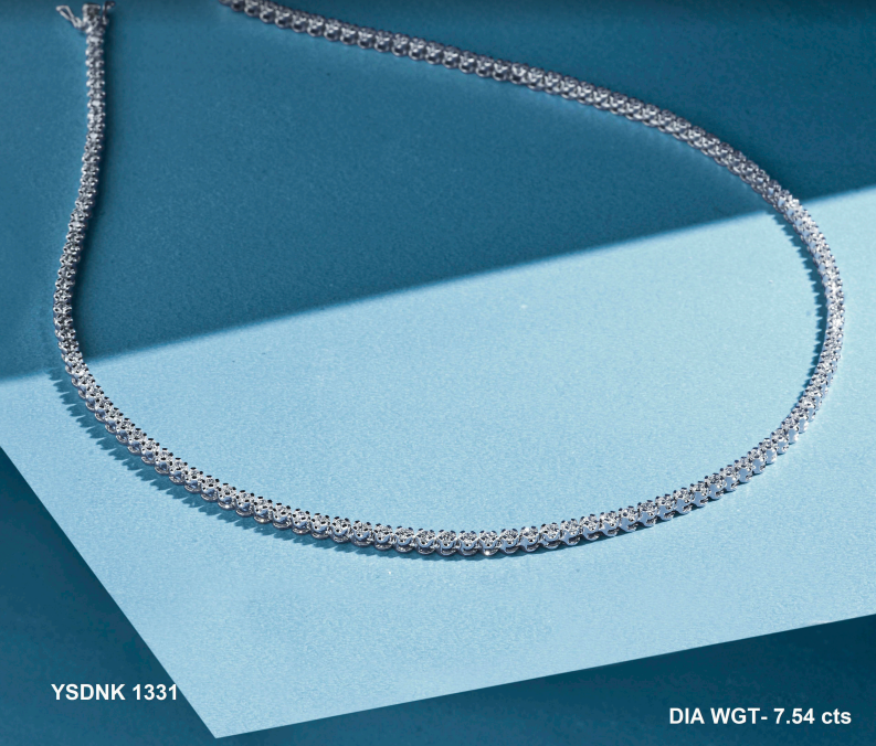 7.54 Lab Grown Diamonds Tennis Necklace