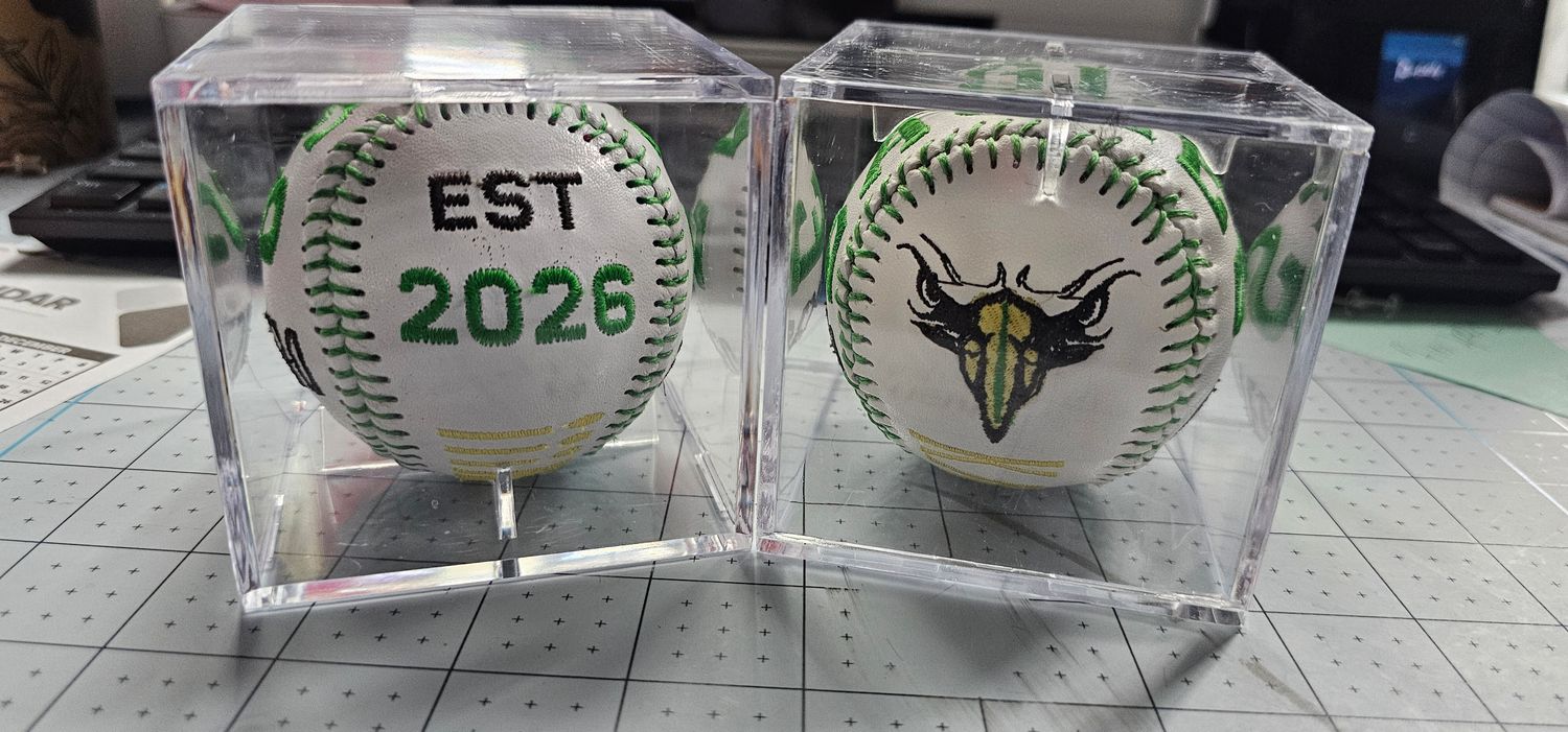 Personalized Embroidered Baseballs Personalized Embroidered Baseballs