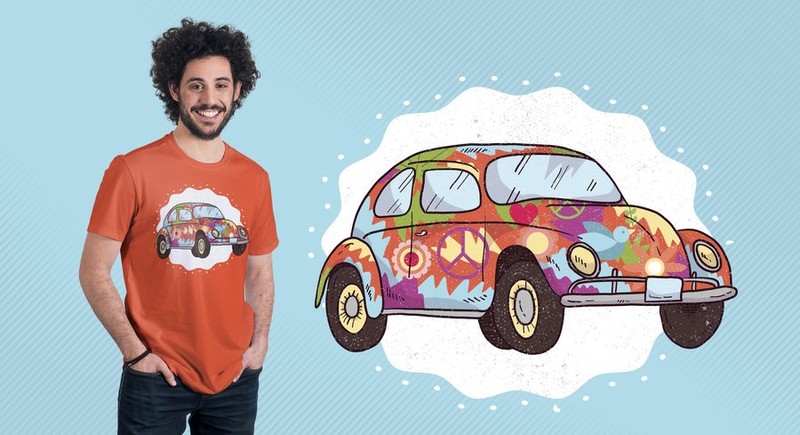 Hippie Car T-Shirt