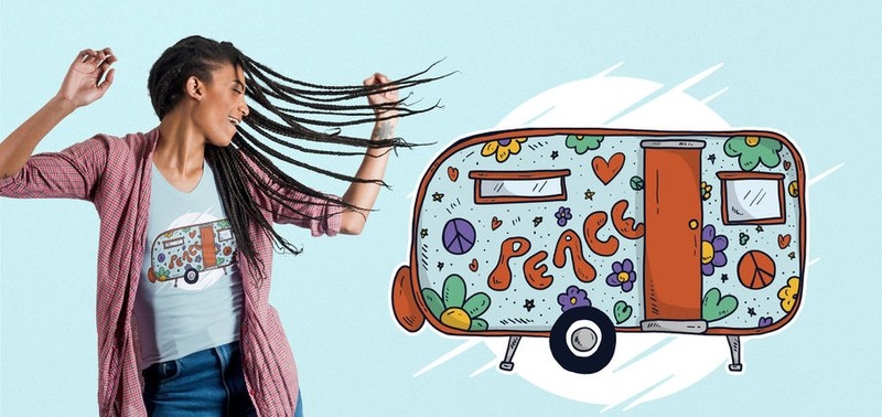 Hippie Camper T-Shirt