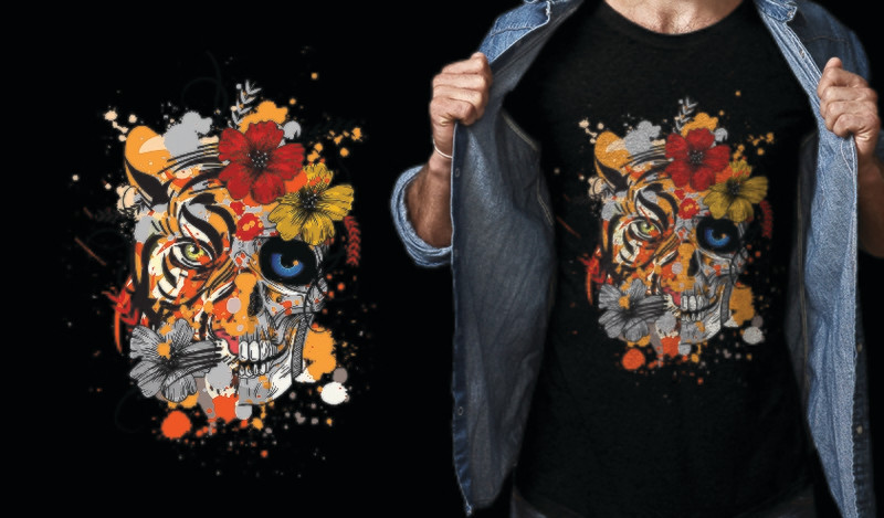 Tiger/Skull T-Shirt