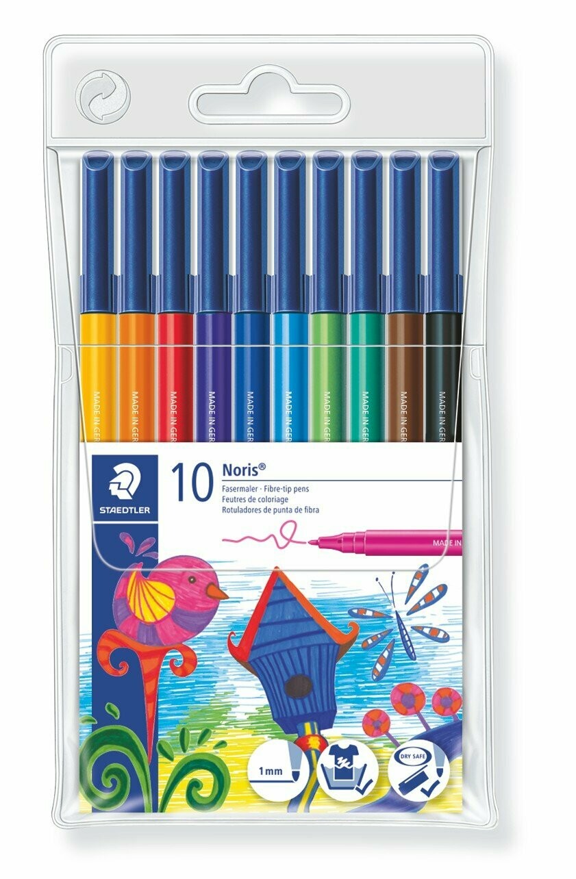 Staedtler Noris Fibre/Felt Tip Pens (pack of 10)