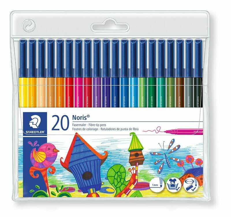 Staedtler Noris Fibre/Felt Tip Pens (pack of 20)