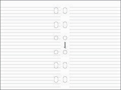 Filofax Pocket White Ruled Notepaper