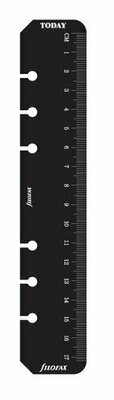 Filofax A5 Black Ruler/Page Marker