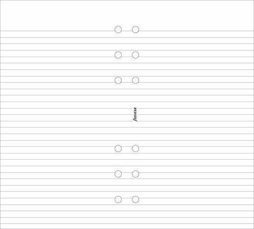 Filofax Personal White Ruled Notepaper