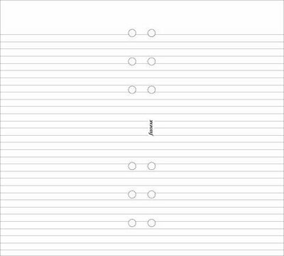 Filofax Personal White Ruled Notepaper