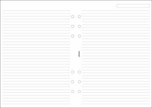 Filofax A5 White Ruled Notepaper