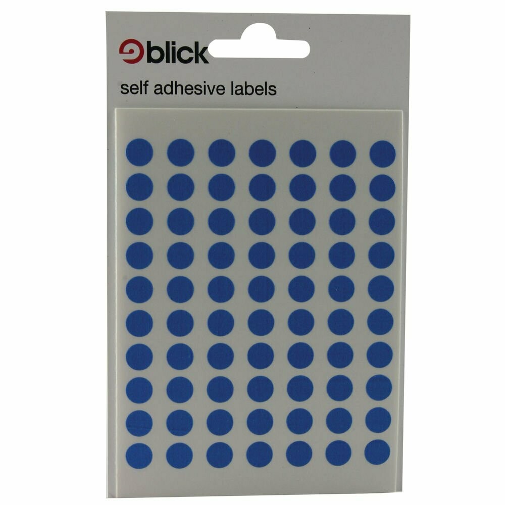 Self adhesive blue 8mm dots