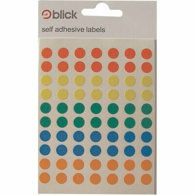 Self adhesive 8mm dots in assorted colours Self adhesive 8mm dots in assorted colours