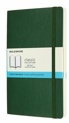 Moleskine Large Myrtle Green Softcover Dotted Notebook