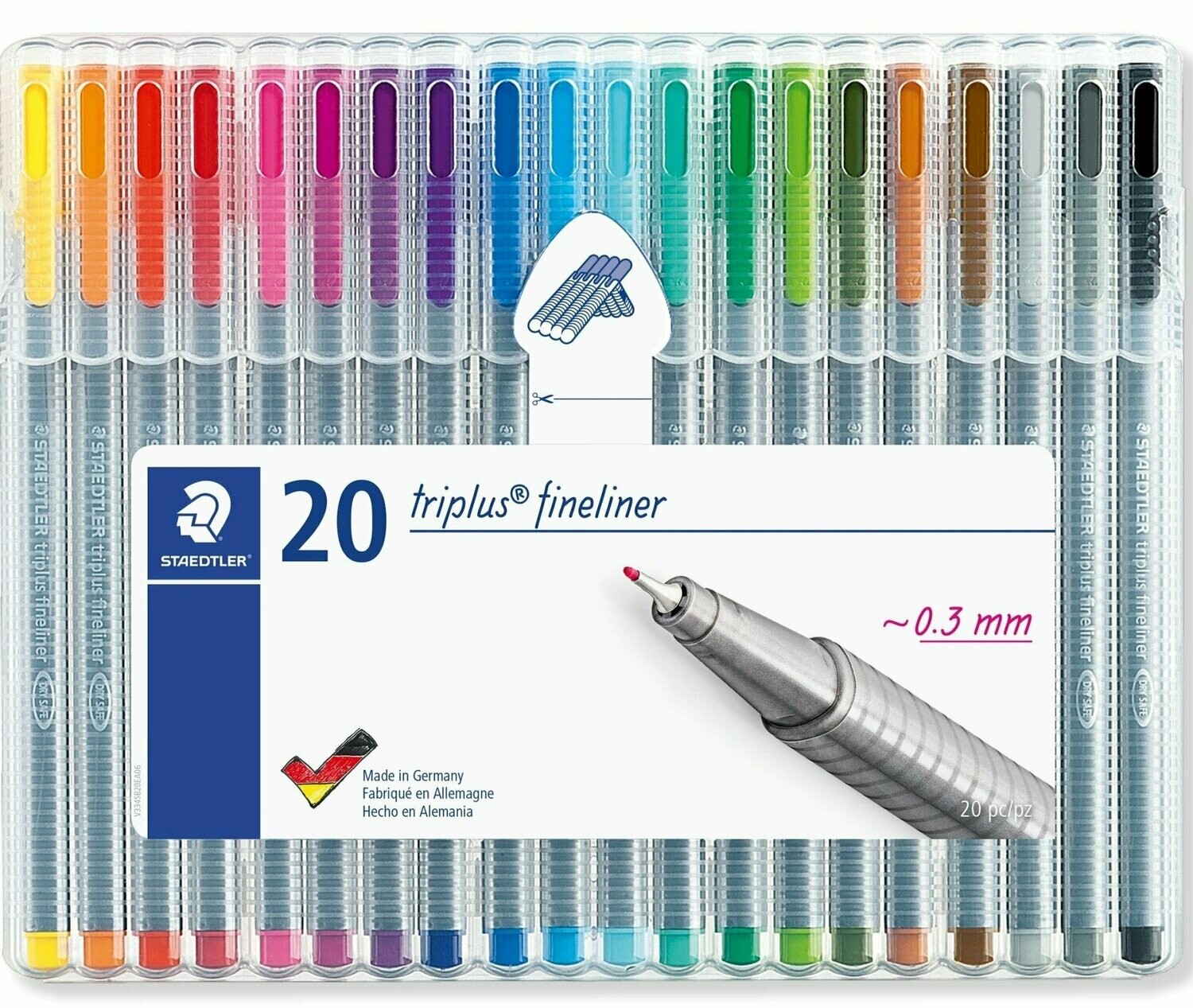 Staedtler Triplus Fineliners - Set of 20