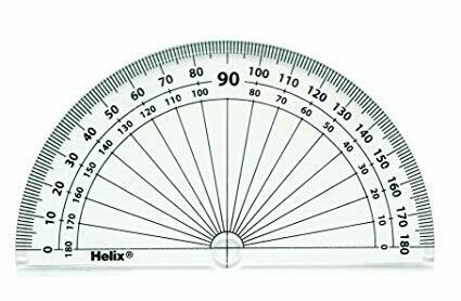 Helix 10cm 180 Degree Protractor