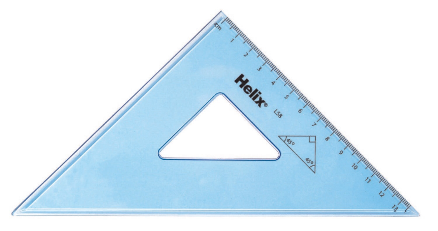 Helix 13cm 45 Degree Set Square