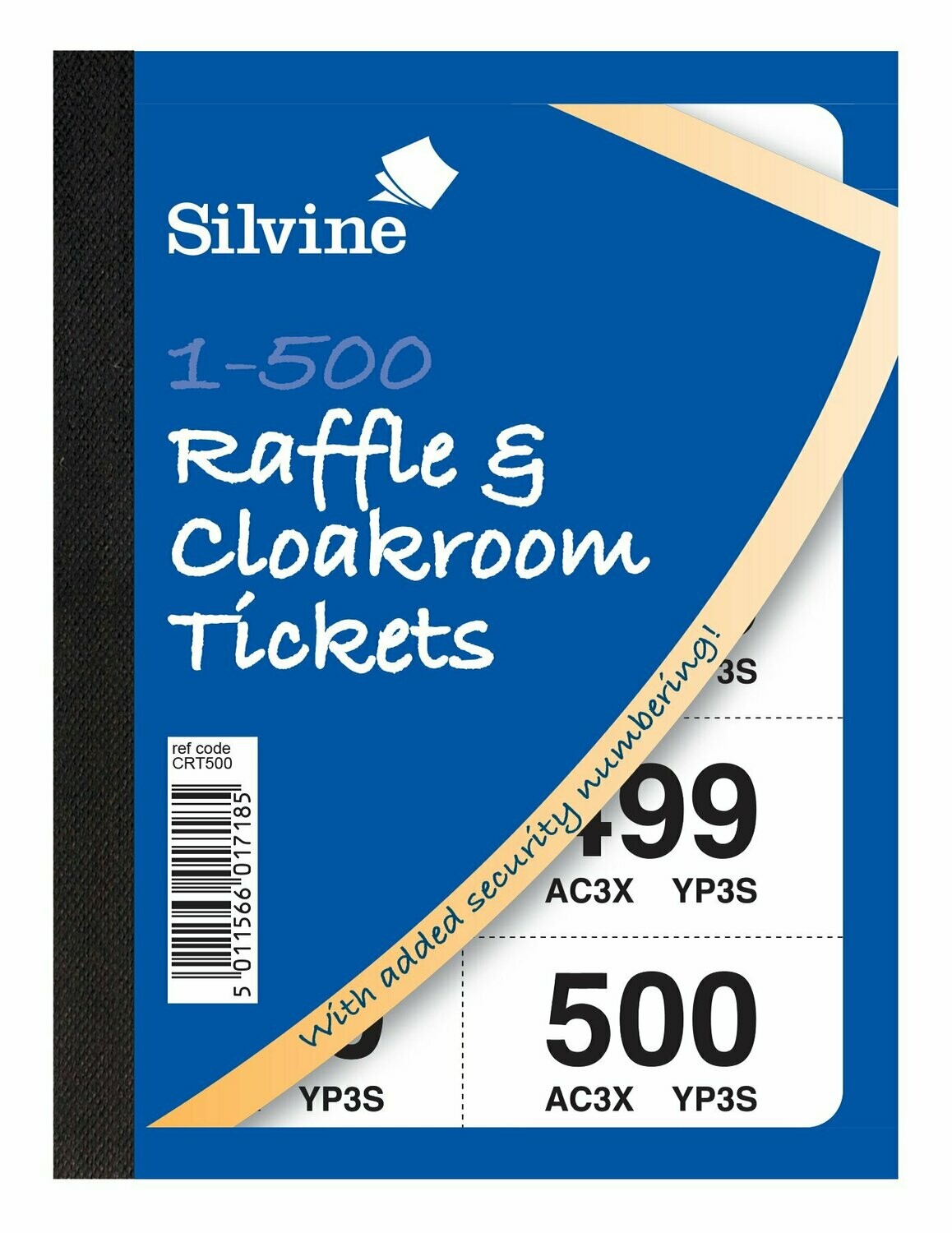 Silvine 1 - 500 Raffle and Cloakroom Tickets