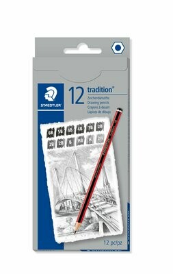 Staedtler Tradition 12 Pack Pencils In Graded Degrees