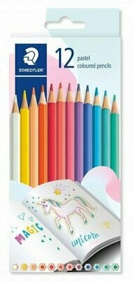 Staedtler 12 Pack Pastel Coloured Pencils