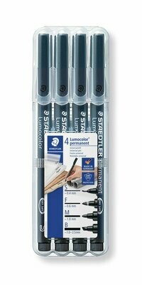 Staedtler 4 pack Lumocolor Permanent Pens