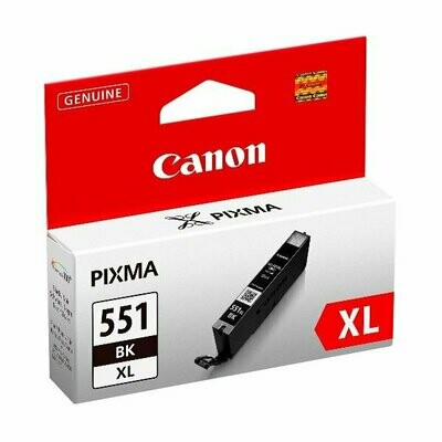 Genuine Canon CLI-551XL High Capacity Black Ink Cartridges