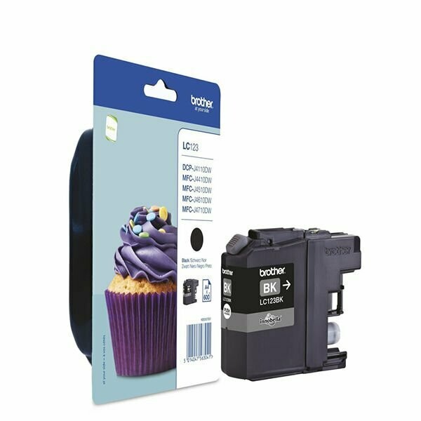 Genuine Brother LC123 Black Ink Cartridge