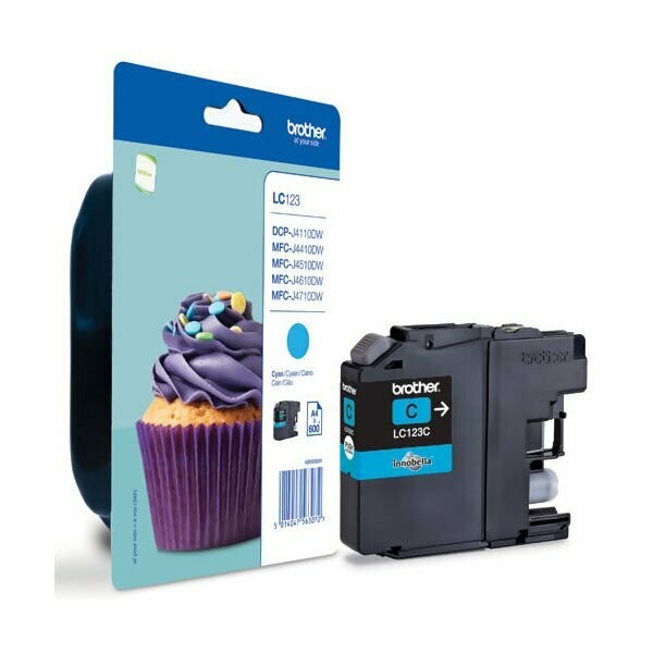 Genuine Brother LC123 Cyan Ink Cartridge