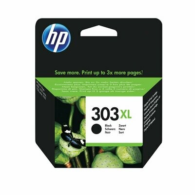 Genuine HP 303XL High Capacity Black Ink Cartridge (T6N04AE)