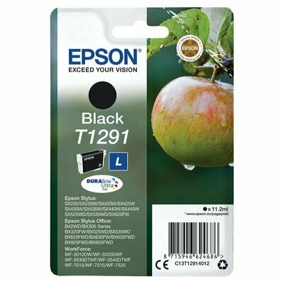 Genuine Epson T1291 (Apple) Black Ink Cartridge