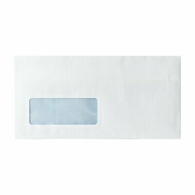 White Window DL Envelopes, Wallet Self Seal 90gsm (50 Pack)