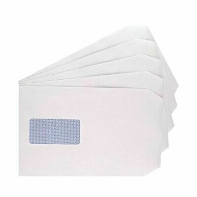White Window C5 Envelopes Pocket Self Seal 90gsm (500 Pack)