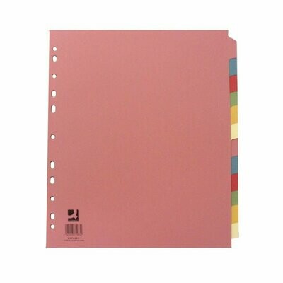 Q-Connect A4 12-Part Extra Wide File Divider