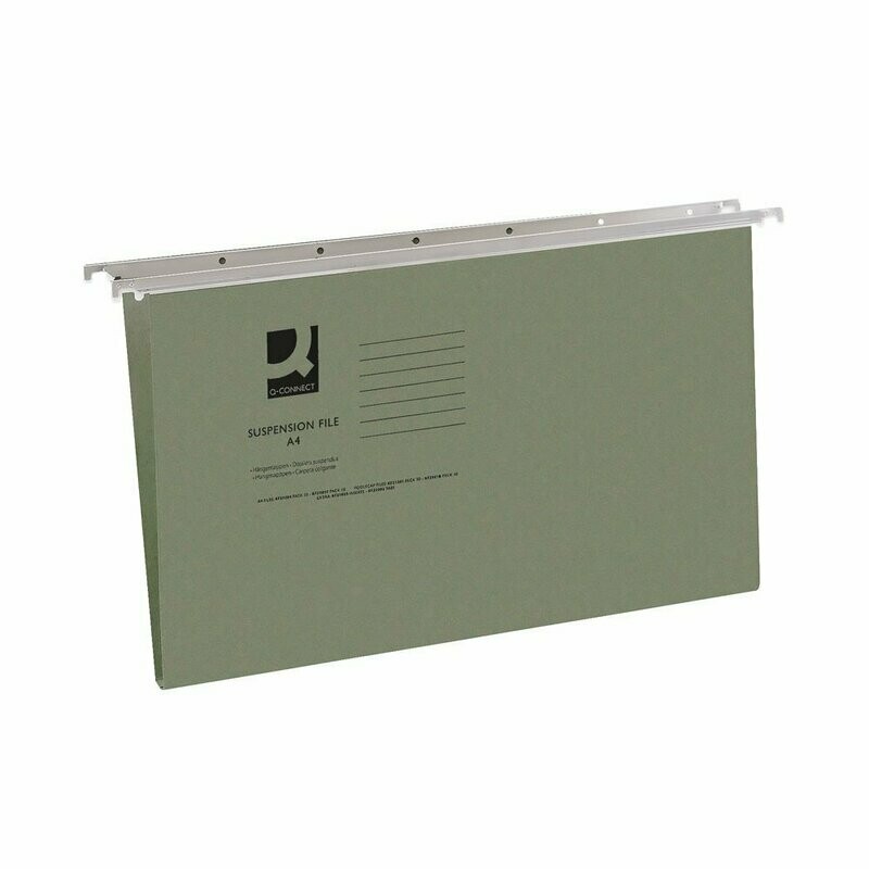 Q-Connect Tabbed Suspension Files - A4 or Foolscap (50 Pack)